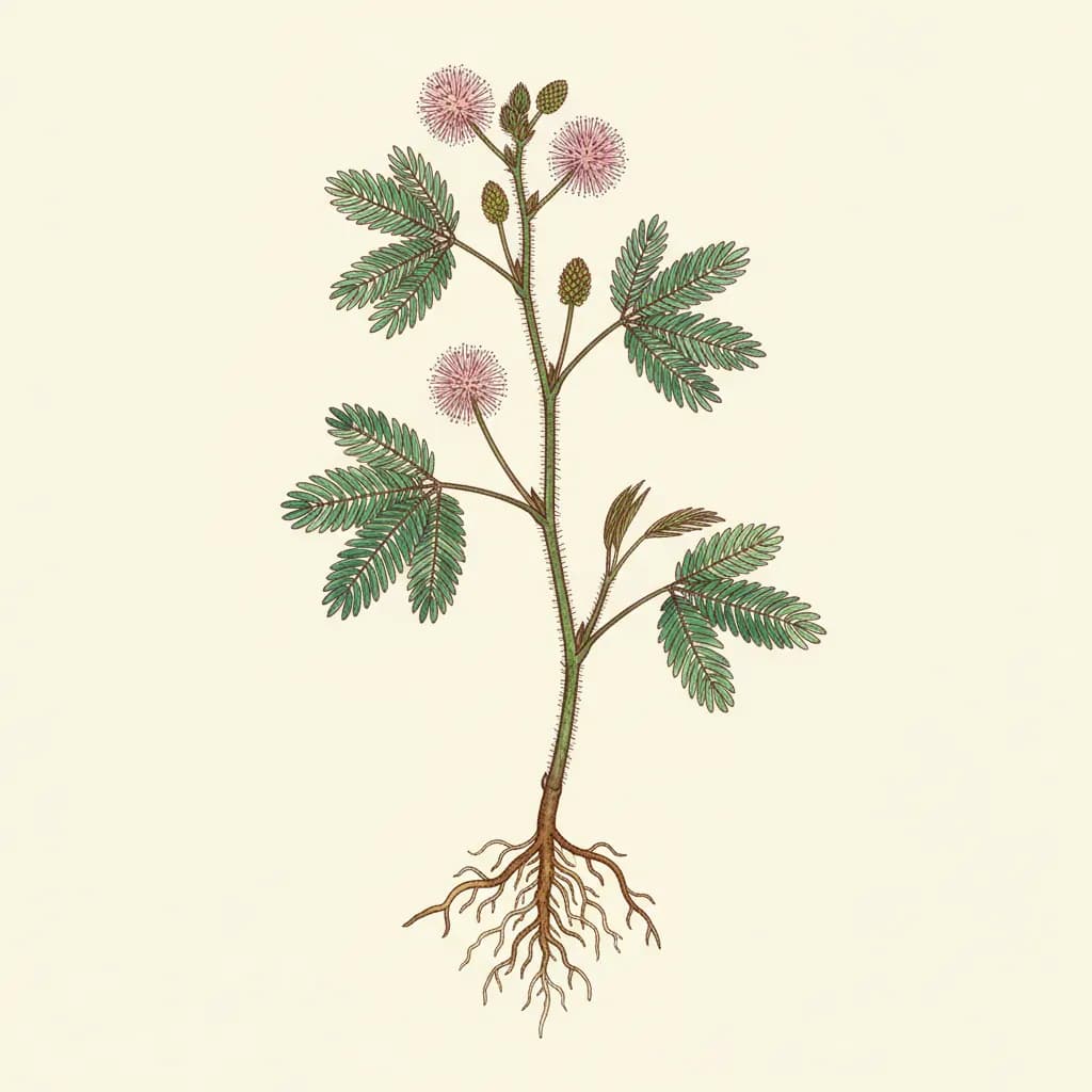 Mimosa pudica var. unijuga