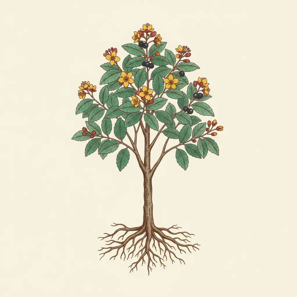 Ochna macrocalyx