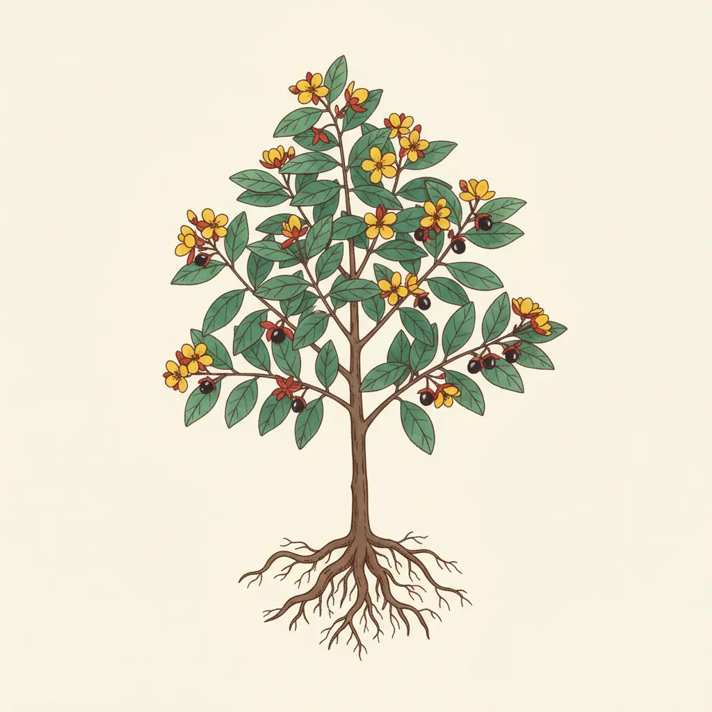 Ochna sp.
